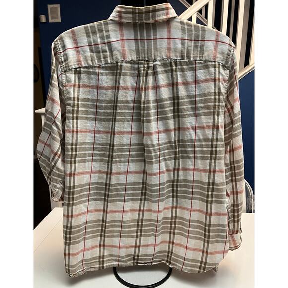 Woman’s Lauren Ralph Lauren 3X Plaid Button-Down Shirt - Roll Tab Sleeves - Picture 2 of 10